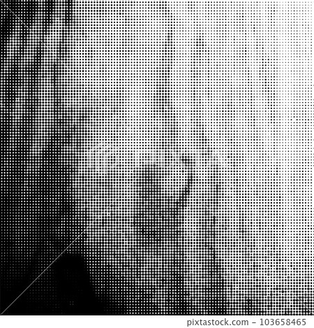 Vector Halftone Pattern. Set of Dots. Dotted Texture on White Background. Overlay Grunge Template. Distress Linear Design. Fade Monochrome Points. 103658465