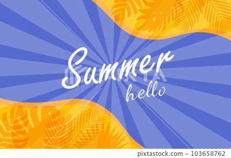 Colorful Summer background layout banners design. Horizontal poster, greeting card, header for website 103658762