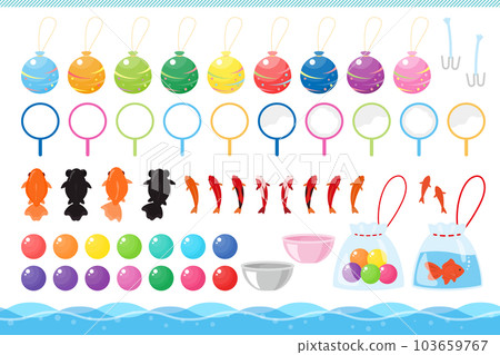 節日插圖素材集、攤位遊戲和遊戲 103659767