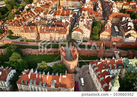 Old city in Warsaw 103660302