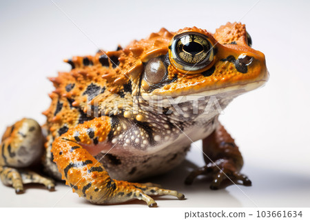 Image of a argentine horned frog. Amphibian. Wildlife animals. Illustration, Generative AI. Image of a argentine horned frog. Amphibian. Wildlife animals. Illustration, Generative AI. 103661634