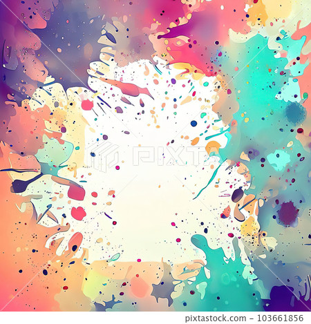 colorful splashes of paint, geometric, abstract art copy space colorful splashes of paint, geometric, abstract art copy space 103661856