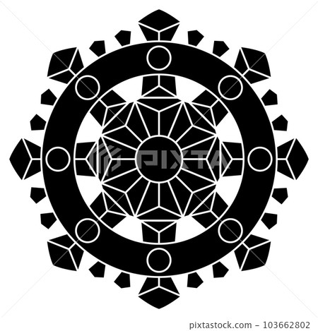 It's a family crest. It's called the Gyoja-Rinho. 103662802