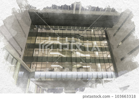 水彩風格濱松市區濱松站遠鐵百貨商店靜岡縣濱松市 水彩風格濱松市區濱松站遠鐵百貨商店靜岡縣濱松市 103663318