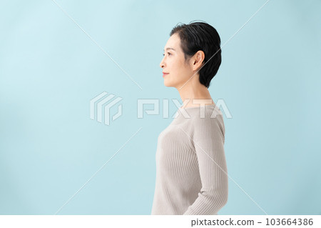 Female portrait profile 103664386