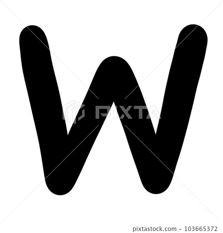 W capital letter W capital letter 103665372