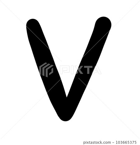 V capital letter V capital letter 103665375