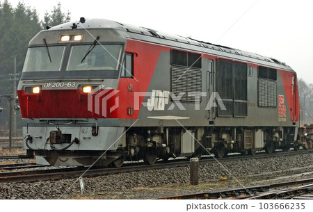 函館本線大沼 JR Freight DF200-63（Washibetsu） 103666235