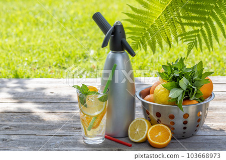 Refreshing homemade lemonade 103668973