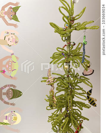 photo of a Christmas tree made with your own hands 103669034