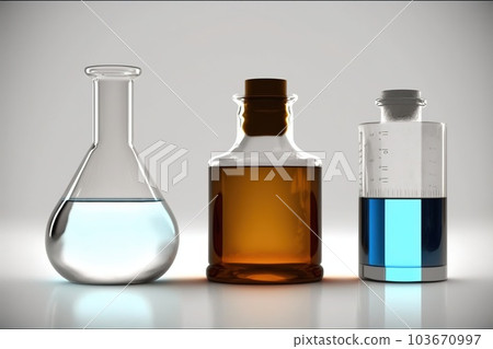 Medicine, a flask for laboratory tests. Laboratory chemical beakers. Medicine, a flask for laboratory tests. Laboratory chemical beakers. 103670997