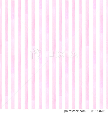 Seamless striped pattern. Pink background. Texture watercolor paint stains. Hand drawn backdrop. Pastel color. For textile, print, wallpaper 103673603