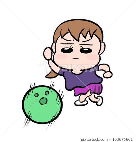 保齡球運動員女孩 103675601