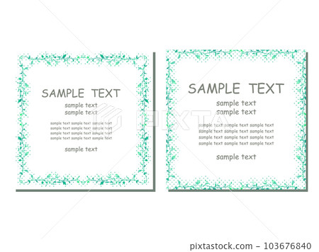 手繪植物插圖框架 103676840