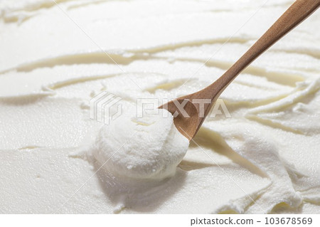 Cold and delicious ice milk cream Cold and delicious ice milk cream 103678569