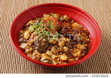 Mapo Eggplant Rice Bowl Mapo Tofu 103678926