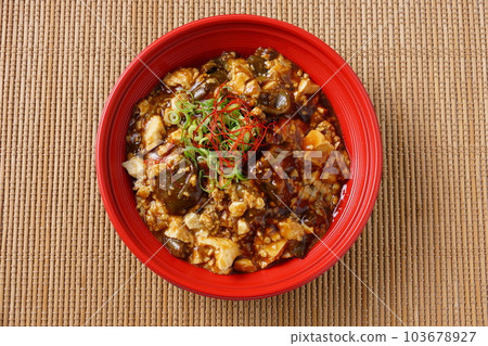 Mapo Eggplant Rice Bowl Mapo Tofu 103678927