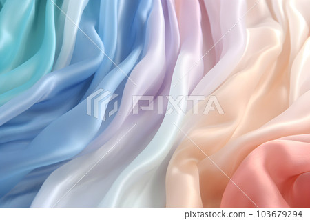 Close-up texture of natural beige fabric or cloth in colorful color. Fabric texture of natural cotton or linen textile material. canvas background. Generative AI illustration 103679294