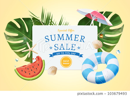 Summer sale promo ad poster 103679493