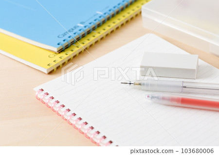 Notebook and mechanical pencil (stationery) Notebook and mechanical pencil (stationery) 103680006