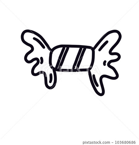 line drawing candy line drawing candy 103680686