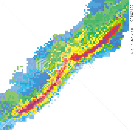 線性雨區圖_背景透明 103682192