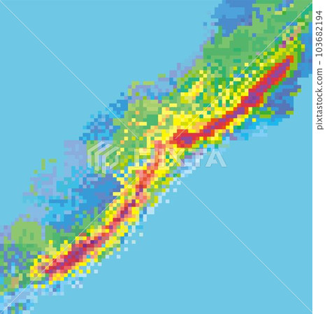 線性雨區插圖_淺藍色背景 103682194