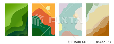 Abstract colored shapes with cover background design. Abstract colored shapes with cover background design. 103683975