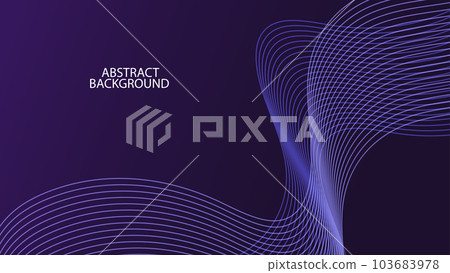 Modern purple gradient flowing wave lines with background. Modern purple gradient flowing wave lines with background. 103683978