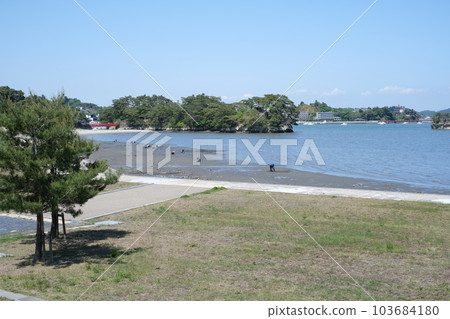松島波濱海灘的景色 松島波濱海灘的景色 103684180
