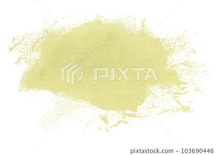Yellow brush isolated on white background. Light yellow color. 103690446