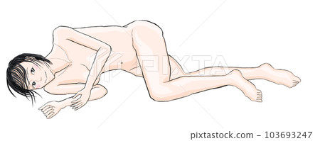 Girl lying naked on the floor 12 Girl lying naked on the floor 12 103693247