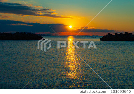 [鳴門風景] 海上的日出 103693640