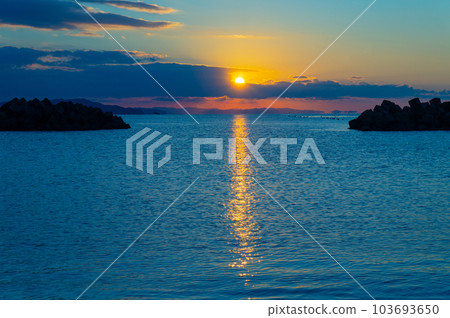 [鳴門風景] 海上的日出 103693650