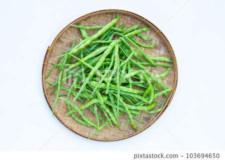 Rat-tailed radish. Fresh organic vegetables 103694650