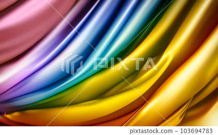 Rainbow color silk-like background AI image Rainbow color silk-like background AI image 103694783