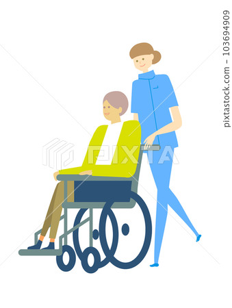 Wheelchair_medical, person set_medical care_variation Wheelchair_medical, person set_medical care_variation 103694909