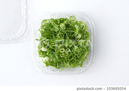 在塑料盒中切蔥 在塑料盒中切蔥 103695054