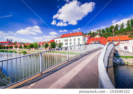 Trebic, Czech Republic. Charming historical city in Bohemia, world heritage. 103696102