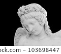 Ancient statue. Cupid with doves sculpture of Luigi Bienaime in the State Hermitage Museum. Masterpiece isolated photo with clipping path 103698447