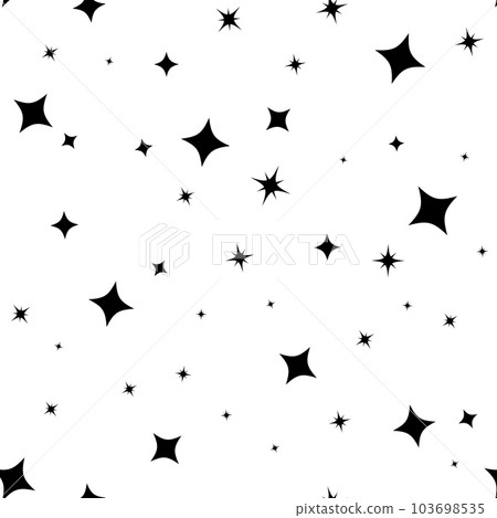 Star seamless pattern. Bright sparkles firework symbols background. 103698535