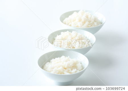 Approximate amount of rice 100g 150g 200g from the front 103699724