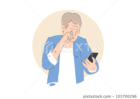 Young woman looking at mirror at home Young woman looking at mirror at home 103700296