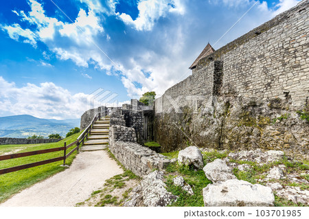 Citadel wall in Visegrad Citadel wall in Visegrad 103701985