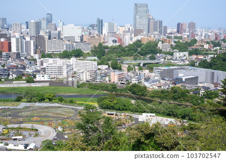 從青葉城遺址看到的仙台街景 從青葉城遺址看到的仙台街景 103702547