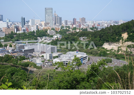 The cityscape of Sendai seen from the ruins of Aoba Castle The cityscape of Sendai seen from the ruins of Aoba Castle 103702552