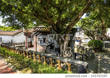 View of Banqiao Lin Family Mansion and Garden in New Taipei City, Taiwan. It is Taiwan's most complete surviving traditional Chinese garden architecture. View of Banqiao Lin Family Mansion and Garden in New Taipei City, Taiwan. It is Taiwan's most complete surviving traditional Chinese garden architecture. 103703397