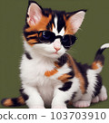 Kitten image generated by AI 103703910