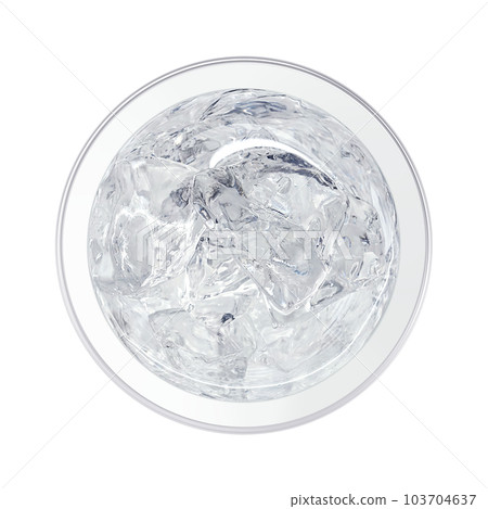 Illustration real of water in a glass 103704637