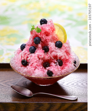 blueberry shaved ice blueberry shaved ice 103705197